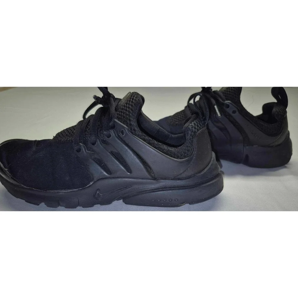 Nike Air Presto GS Triple Black Running‎ Shoes 833875 003 Kids Youth 4